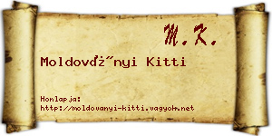 Moldoványi Kitti névjegykártya
