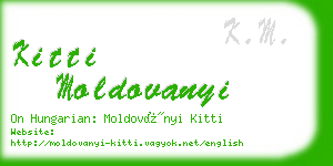 kitti moldovanyi business card